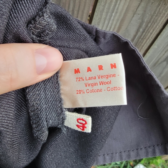 Marni Gray Women's Wool Blend Trousers Size 4 - Picture 5 of 5